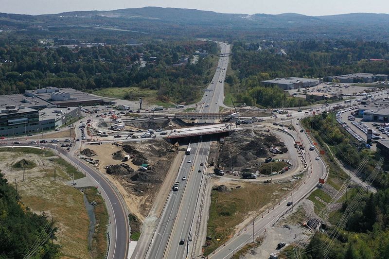 Sherbrooke : le nouvel échangeur Darche rouvre ce vendredi 22 novembre